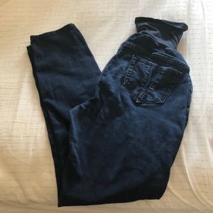 Indigo blue half panel skinny jeans size large
